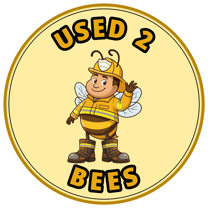 Used 2 Bees circle sticker — Fire Dept — Engineer