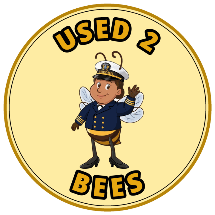 Used 2 Bees circle sticker — Navy Dress Officer (Female)